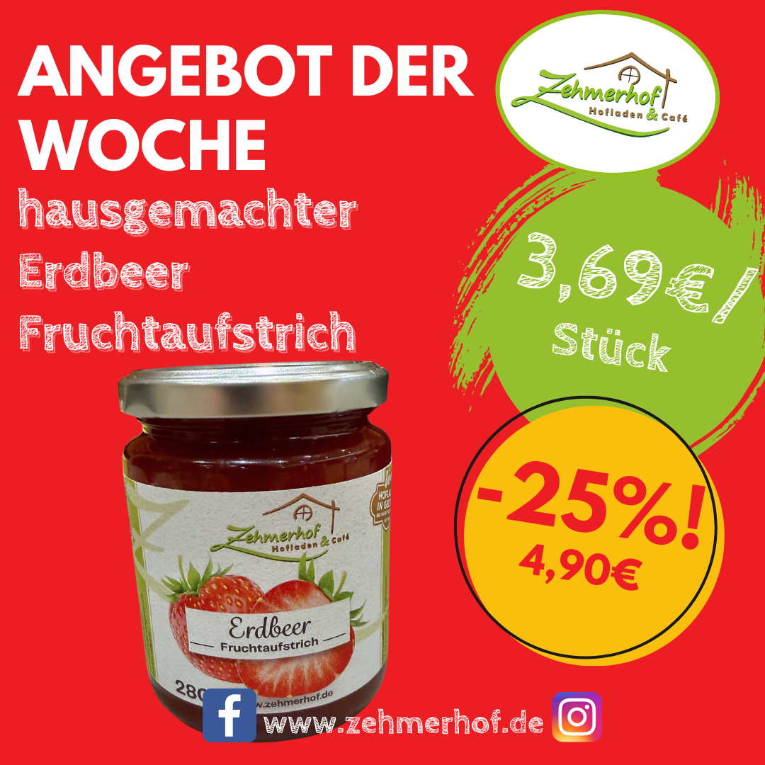 🍓✨ Angebot der Woche: Erdbeer-Fruchtaufstrich aus der Hofküche (16.03 bis 21.03) ✨🍓