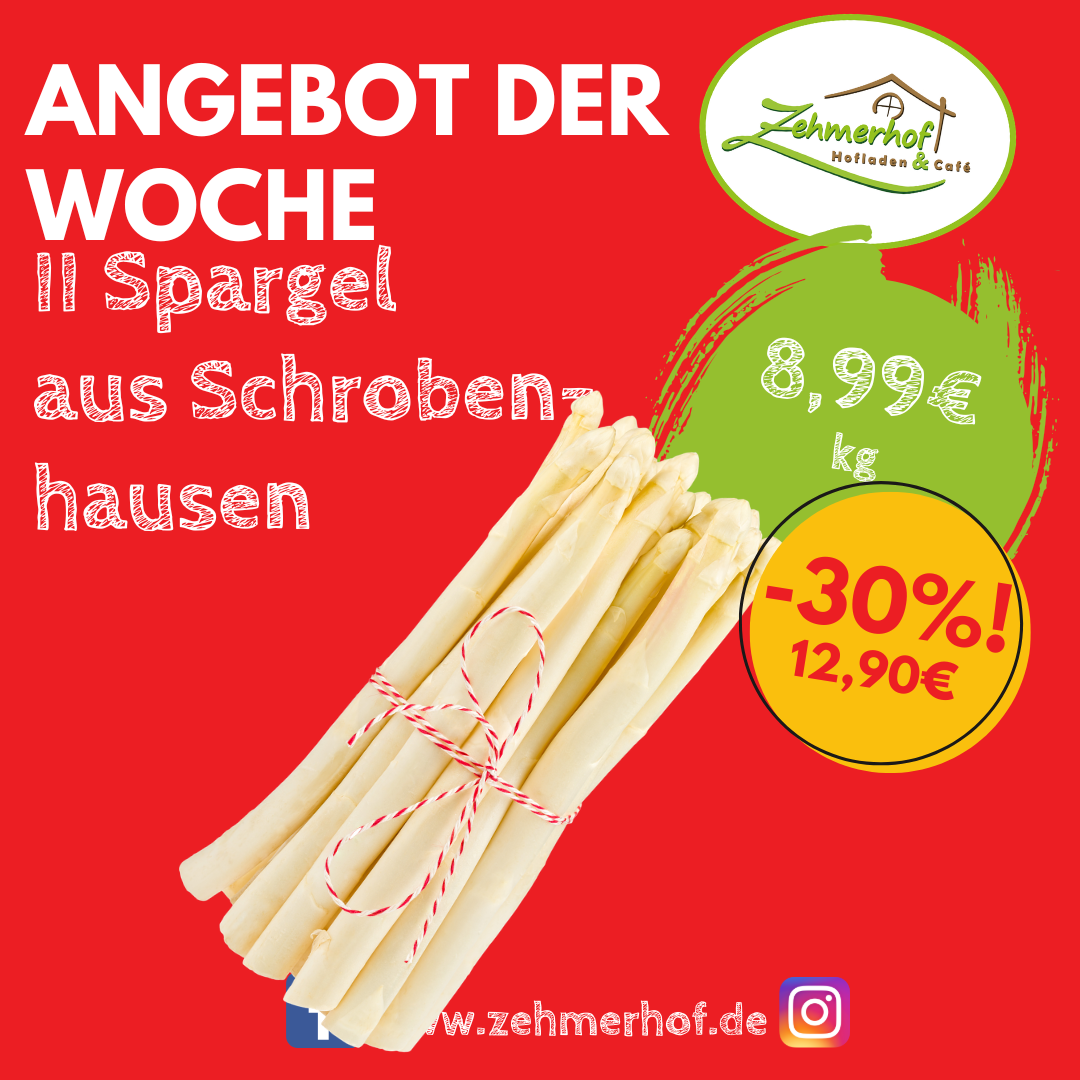 🌱💥 Angebot der Woche: Schrobenhausener Spargel Klasse 2 (27.04 bis 02.05) 💥🌱