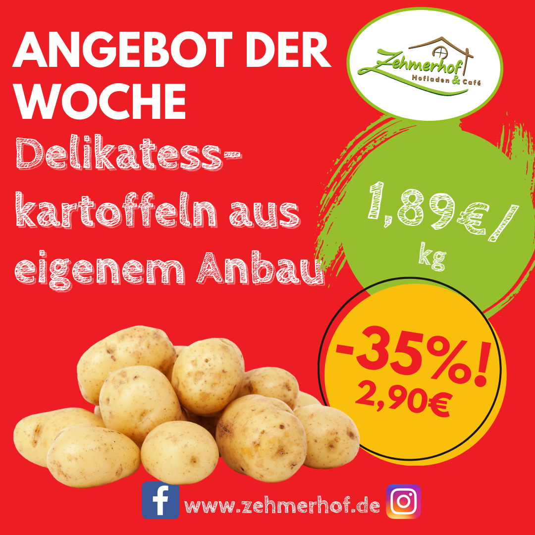 🥔🌱 Angebot der Woche: Delikatess-Kartoffeln aus eigenem Anbau (28.07 bis 02.08) 🌱🥔