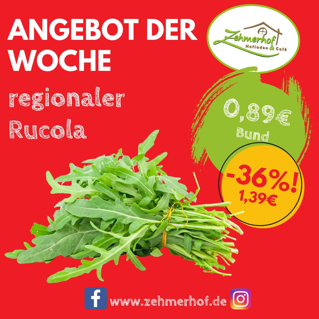 🥬💚 Angebot der Woche: Frischer Rucola von der Gärtnerei Waibl (11.05 bis 16.05) 💚🥬
