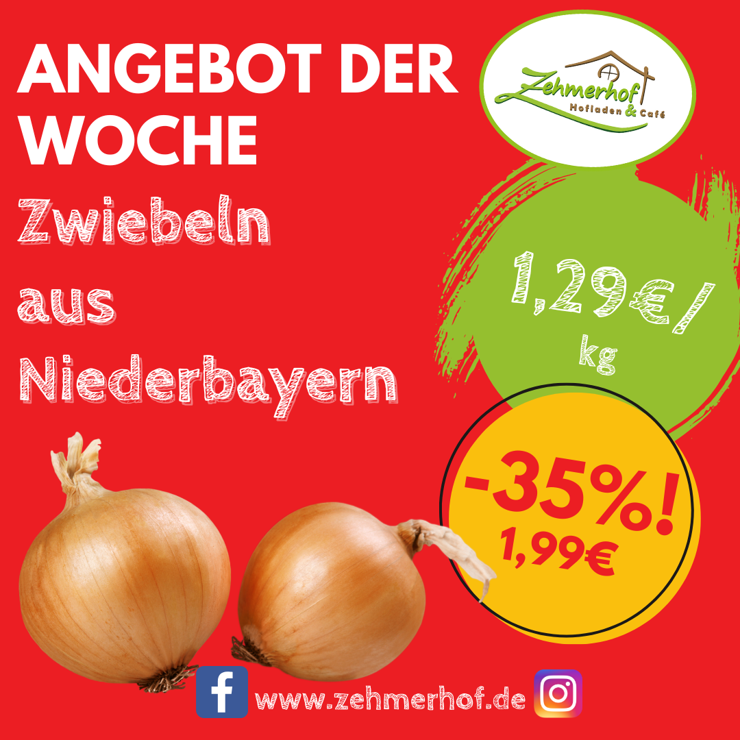 🧅✨ Angebot der Woche: Frische Zwiebeln aus Niederbayern (25.08 bis 30.08) ✨🧅