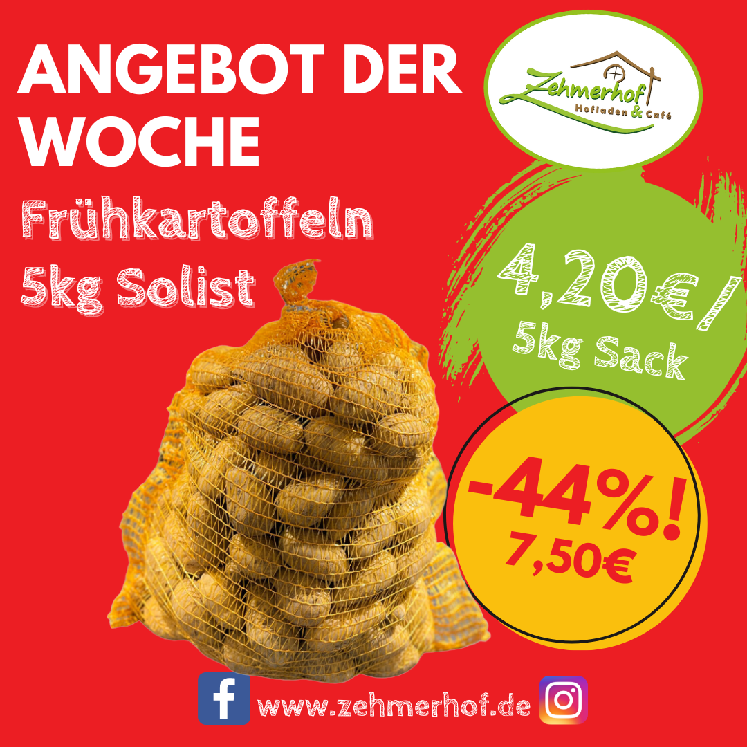 🥔🍟 Angebot der Woche: Frühkartoffeln im 5kg Sack (Diese Woche) 🍟🥔
