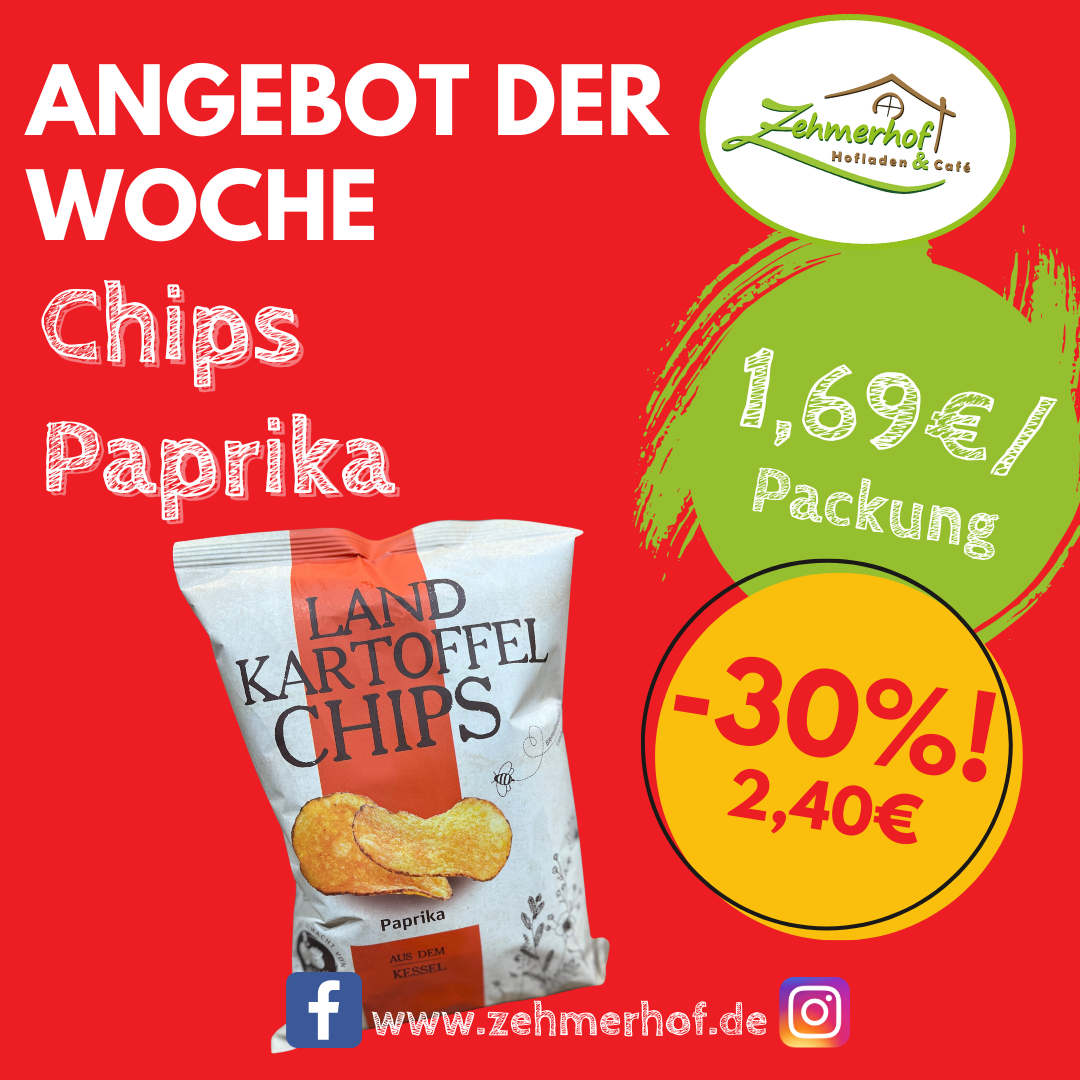 🍟⚽ Angebot der Woche: Paprika Chips (1.7 bis 6.7.) ⚽🍟