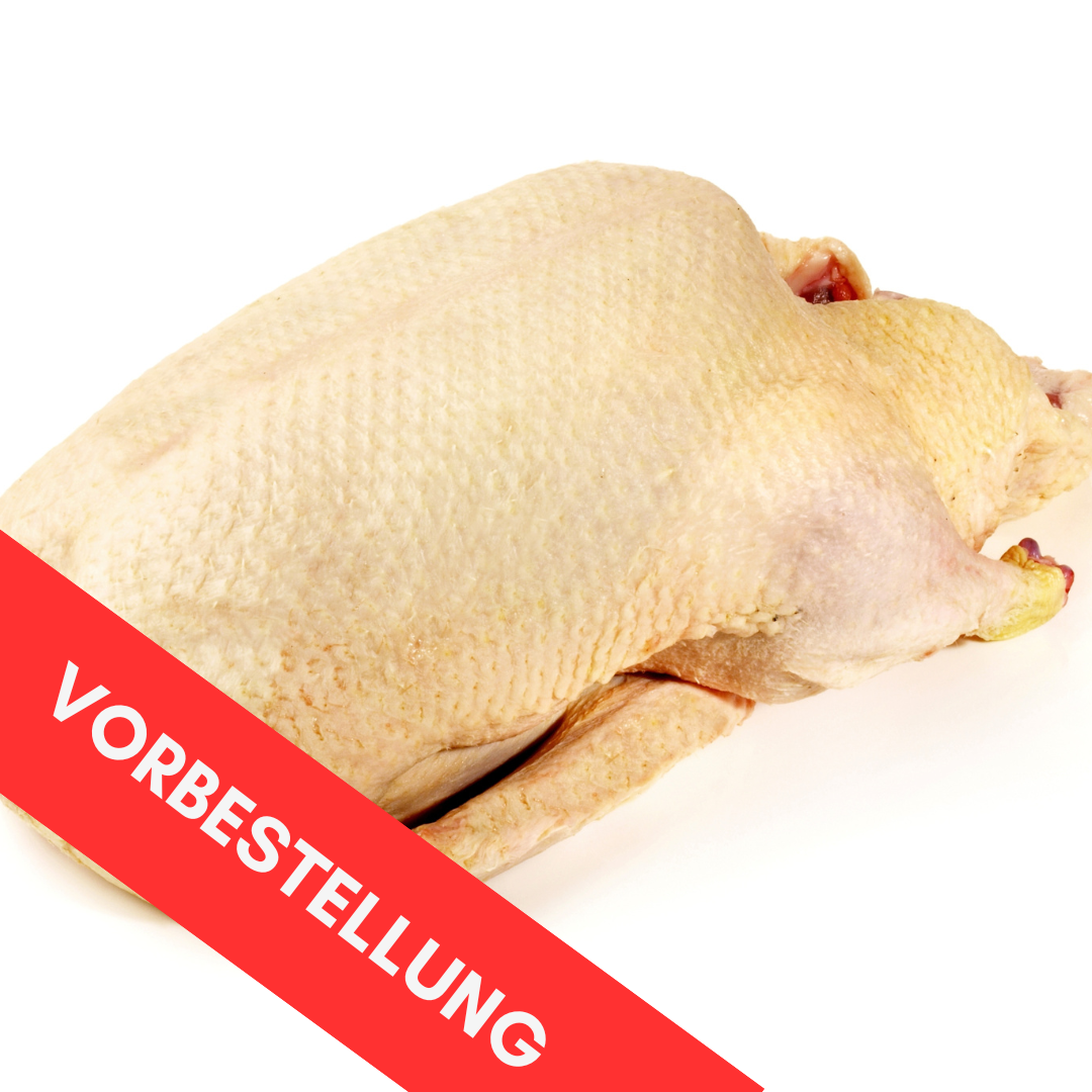 Ente ca. 2,5 bis 3,2kg (Reservierungsgebühr)